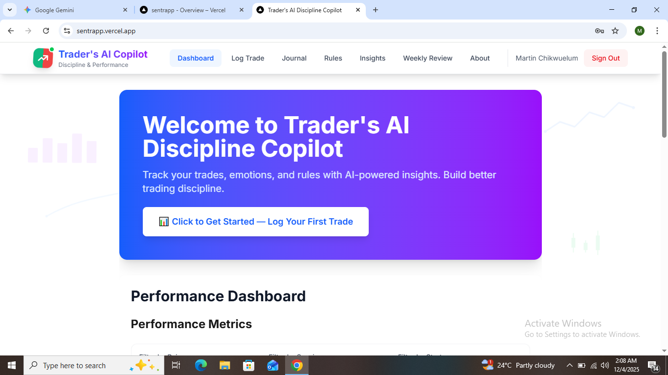 Trader's AI Discipline Copilot